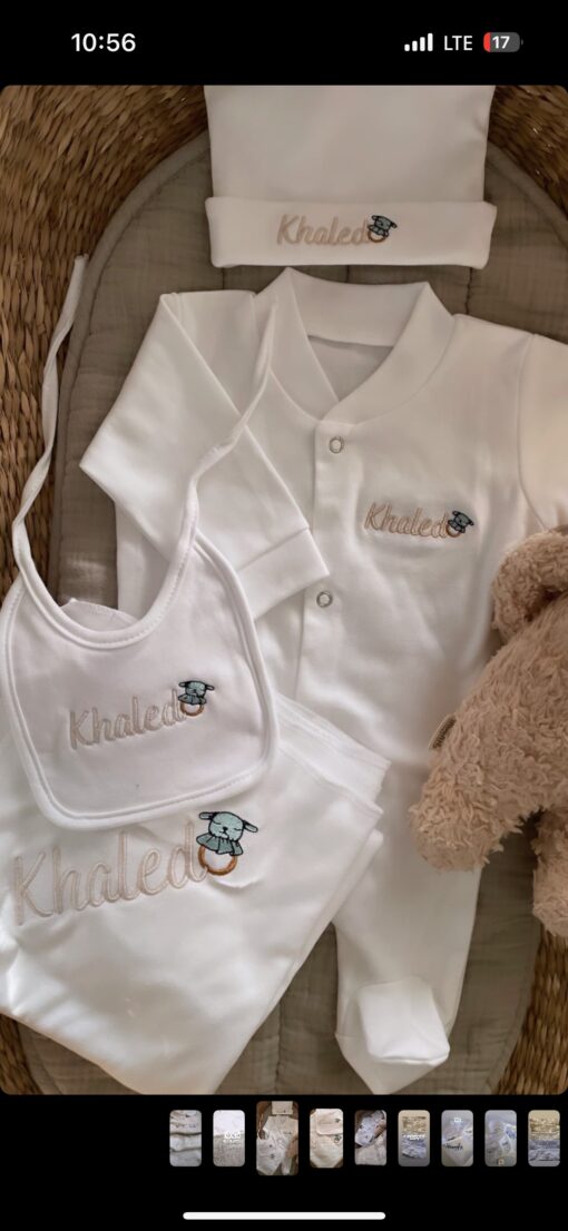 Newborn Set تطريز - Image 4